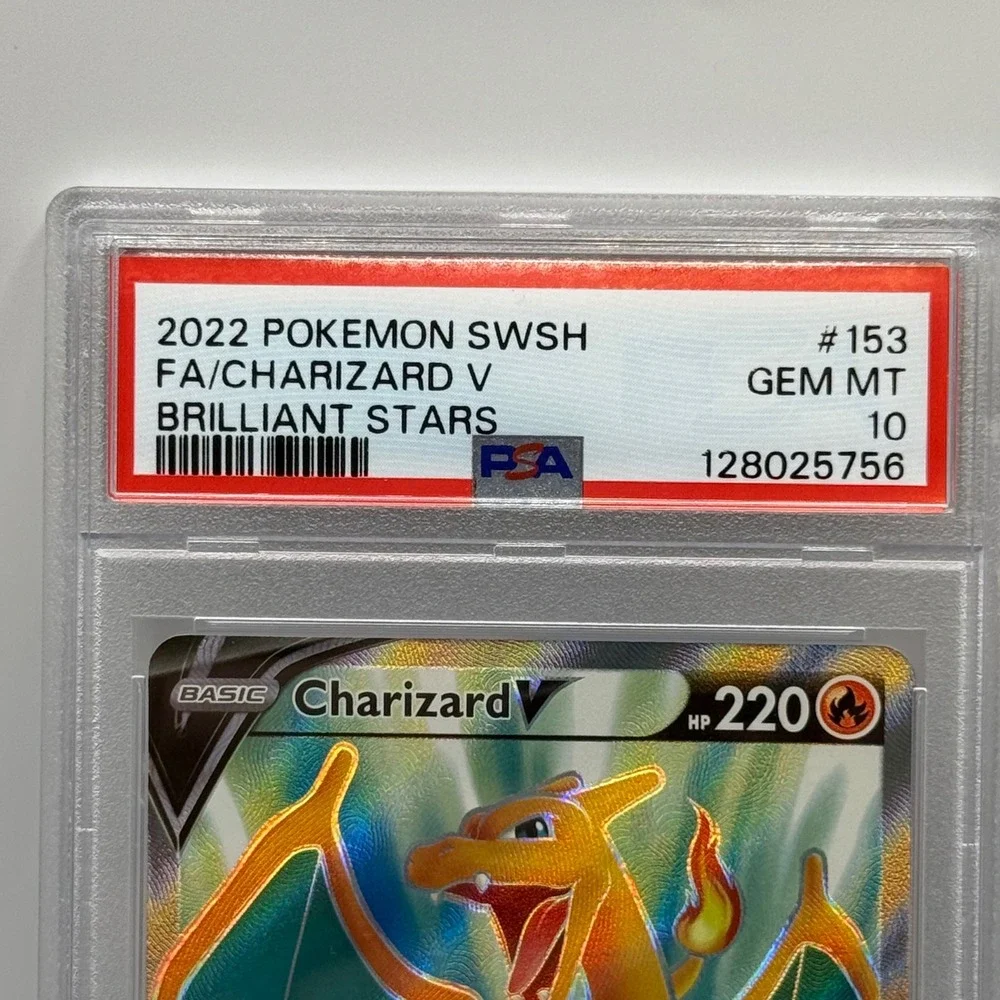 Pokemon 2022 Brilliant Stars Charizard V Full Art #153 PSA 10 Gem Mint Graded